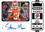 2022 Skyy Moore Panini Zenith CONTENDERS ROOKIE TICKET PREVIEW VARIATION BLUE AUTO 04/23 AUTOGRAPH RC #134 Kansas City Chiefs