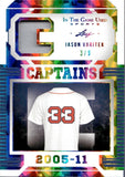 2022 Jason Varitek Leaf In The Game Used CAPTAINS RAINBOW HOLO GAME-USED MEMORABILIA 3/9 JERSEY #C-14 Boston Red Sox