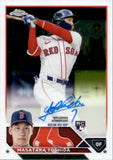 2023 Masataka Yoshida Topps Chrome AUTO ROOKIE AUTOGRAPH RC #RA-MY Boston Red Sox