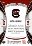 2014 Upper Deck Conference Greats SCHOOL PRIDE MANUFACTURED PATCH #P-14 South Carolina Gamecocks