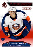2025-26 Matthew Schaefer Upper Deck SP Authentic FUTURE WATCH LIMITED RED ROOKIE RC #168 New York Islanders