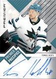 2023-24 Tomas Hertl Upper Deck Premier PREMIER PRECIPICE AUTOGRAPH AUTO #PP-TH San Jose Sharks