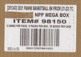 2021-22 Panini Prizm Basketball, 20 Mega Box Case
