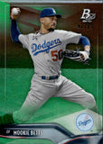 2021 Mookie Betts Bowman Platinum GREEN FOIL 81/99 #21 Los Angeles Dodgers