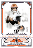 2025 Joe Burrow Panini National Treasures PURPLE 53/75 #19 Cincinnati Bengals