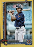 2025 Kristian Campbell Topps Pro Debut GOLD FOIL 14/50 #PD-56 Boston Red Sox Worcester Red Sox