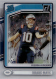 2024 Drake Maye Panini Clearly Donruss ROOKIE RC #53 New England Patriots
