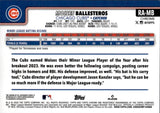2025 Moises Ballesteros Topps Chrome ROOKIE AUTOGRAPH RC AUTO #RA-MB Chicago Cubs