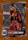 2025 Becky Lynch Topps Chrome WWE ORANGE REFRACTOR 09/25 #133 Monday Night Raw