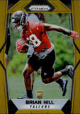 2017 Brian Hill Panini Prizm GOLD PRIZM ROOKIE 09/10 RC #297 Atlanta Falcons