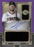 2022 Seth Beer Topps Triple Threads AUTOGRAPH JERSEY RELIC ROOKIE PURPLE 43/75 AUTO RC #RFPAR-SBE Arizona Diamondbacks