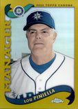 2002 Lou Piniella Topps Chrome GOLD REFRACTOR #300 Seattle Mariners