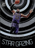2019-20 LeBron James Panini Donruss Optic STAR GAZING HOLO PRIZM #9 Los Angeles Lakers
