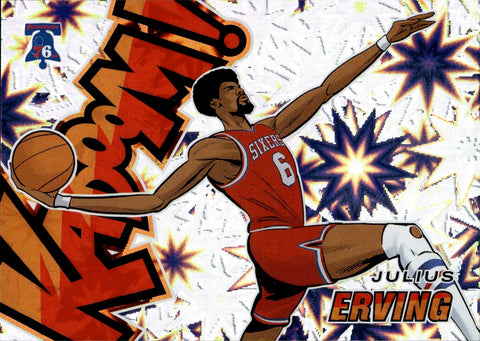 2024-25 Julius Erving Panini Revolution SP KABOOM! #31 Philadelphia 76ers HOF