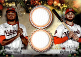 2025 James Wood Dylan Crews Topps Holiday Mega DUAL JERSEY 24/25 RELIC #DPR-WC Washington Nationals