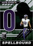 2023 Justin Jefferson Panini Donruss Elite SPELLBOUND 0 #SB-JJ8 Minnesota Vikings