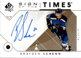 2018-19 Brayden Schenn Upper Deck SP Authentic SIGN OF THE TIMES AUTOGRAPH AUTO #SOTT-SC St. Louis Blues