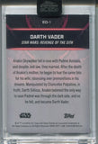 2024 Darth Vader Topps Chrome Black EMBRACE THE DARK SIDE ENCASED #ED-1