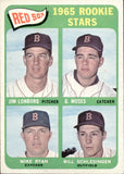 1965 Jim Lonborg Gerry Moses Mike Ryan Bill Schlesinger Topps ROOKIE STARS #573 Boston Red Sox 1