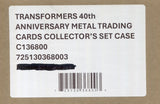 2026 Dynamite Transformers 40th Anniversary Metal Collector's Set  Hobby, 12 Box Case
