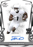 2023 Jayden Reed Leaf Trinity SILVER ROOKIE AUTOGRAPH 82/99 RC AUTO #BA-JR1 Michigan State Spartans Green Bay Packers