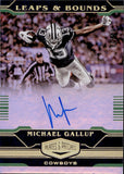 2020 Michael Gallup Panini Plates & Patches LEAPS & BOUNDS AUTOGRAPH 9/20 AUTO #LB-MG Dallas Cowboys