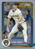 2026 Jacob Misiorowski Topps SERIES TWO CHROME REFRACTOR ROOKIE RC #39 Milwaukee Brewers