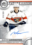 2023-24 Mackie Samoskevich Upper Deck SP Authentic FUTURE WATCH ROOKIE AUTOGRAPH 516/999 RC AUTO #154 Florida Panthers