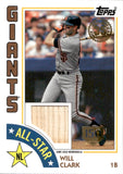 2019 Will Clark Topps 1984 DESIGN ALL-STAR RELIC BAT 97/150 #ASR-WC San Francisco Giants