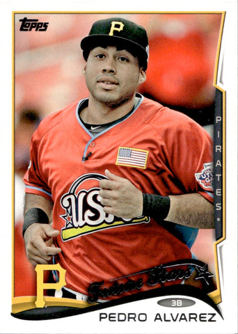 2014 Pedro Alvarez Topps FUTURE STARS SP PHOTO VARIATION #33 Pittsburgh Pirates