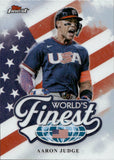 2026 Aaron Judge Topps Finest WORLD'S FINEST #WF-1 New York Yankees Team USA