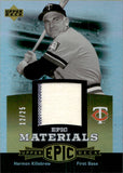 2006 Harmon Killebrew Upper Deck EPIC MATERIALS GOLD JERSEY 12/25 RELIC #EM-HK Minnesota Twins HOF