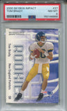 2000 Tom Brady Skybox Impact ROOKIE RC PSA 8 #27 New England Patriots 6868