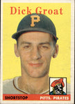 1958 Dick Groat Topps #45 Pittsburgh Pirates BV $15