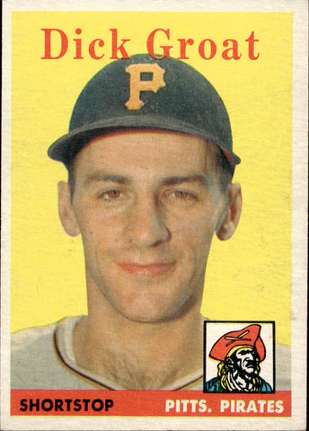 1958 Dick Groat Topps #45 Pittsburgh Pirates BV $15