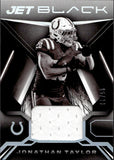 2021 Jonathan Taylor Panini Black JET BLACK MATERIALS JERSEY 95/99 #JBM-JT Indianapolis Colts