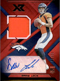 2019 Drew Lock Panini Xr ROOKIE JERSEY AUTO 8/25 RC AUTOGRAPH #RSA-4 Denver Broncos