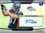 2010 Eric Decker Topps Platinum AUTOGRAPH ROOKIE RC AUTO 374/900 #151 Denver Broncos