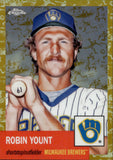 2022 Robin Yount Topps Chrome Platinum Anniversary TOILE GOLD REFRACTOR 48/50 #409 Milwaukee Brewers