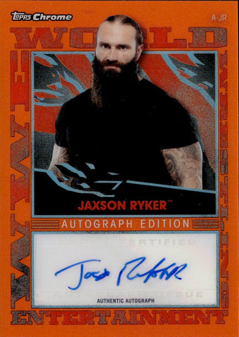 2021 Jaxson Ryker Topps Chrome Slam Attax ORANGE REFRACTOR AUTO 04/25 AUTOGRAPH #A-JR Monday Night Raw