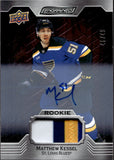 2023-24 Matthew Kessel Upper Deck Engrained ROOKIE PATCH AUTO 48/49 RC AUTOGRAPH #135 St. Louis Blues