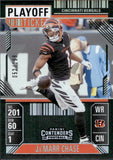2024 Ja'Marr Chase Panini Contenders PLAYOFF TICKET 52/199 #21 Cincinnati Bengals