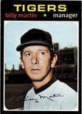 1971 Billy Martin Topps #208 Detroit Tigers