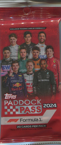 2024 Topps Paddock Pass F1 Formula 1 Racing, Hanger Fat Pack