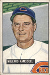 1951 Willard Ramsdell Bowman ROOKIE RC #251 Cincinnati Reds BV $40