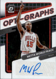 2021-22 Metta World Peace Panini Donruss Optic OPTI-GRAPHS AUTO 37/99 AUTOGRAPH #OG-MWP Chicago Bulls