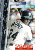1994 Ken Griffey Jr. SUPER NINTENO PROMO CARD Seattle Mariners