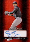 2024 George Lombard Jr. Leaf Electrum RED FOIL AUTOGRAPH 2/3 AUTO #BA-GLJ New York Yankees