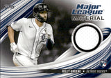 2023 Riley Greene Topps SERIES TWO MAJOR LEAGUE MATERIAL ROOKIE 144/199 PLAYER-WORN MEMORABILIA JERSEY RC #MLM-RG Detroit Tigers