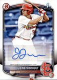 2025 JJ Wetherholt Bowman 1ST BOWMAN PAPER AUTO AUTOGRAPH #BPA-JW St. Louis Cardinals